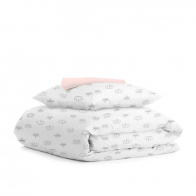 Подростковая постель с простыней на резинке GREY CROWN Cosas Белый 155х215 см