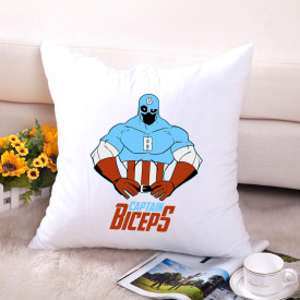 Подушка декоративная с принтом "Captan Biceps" Push IT Белый Кавун П000611