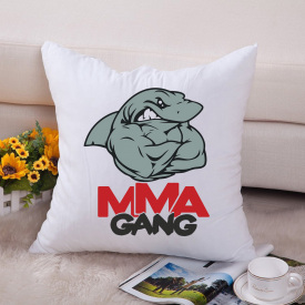 Подушка декоративная с принтом "Акула ММА Gang" Push IT Белый Кавун П000656