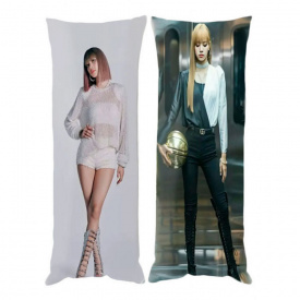 Подушка обнимашка дакимакура Bioworld Лиса Блек Пинк BLACKPINK v2 120х40см (23398)