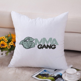Подушка декоративная с принтом "ММА Gang" Push IT Белый Кавун П000659