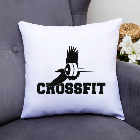 Подушка декоративная с принтом "Crossfit 5" Push IT Белый Кавун П000646