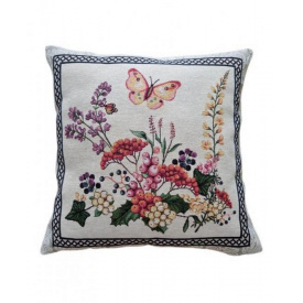 Подушка декоративная Прованс Лавандовое поле Цветы 45х45 см Разноцветный (1215)