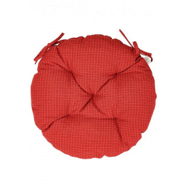 Круглая подушка для стула Прованс Merry Christmas 40 см Красный (7415)