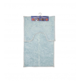 Набор ковриков для ванной комнаты Kornel 50х80/40х50 см 2 шт Светло-голубой