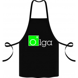 Фартук с принтом Арбуз Olga 68 см Черный