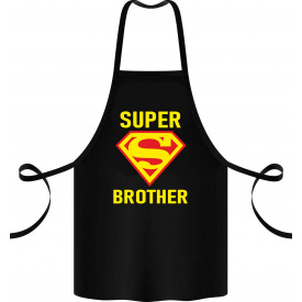 Фартук с принтом Арбуз Super brother 68 см Черный