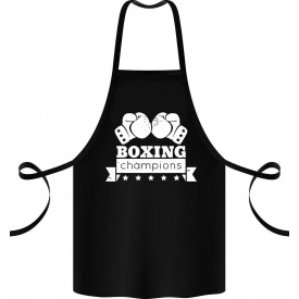 Фартук с принтом Арбуз Boxing champions 68 см Черный