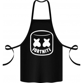 Фартук с принтом Арбуз Fortnite 68 см Черный