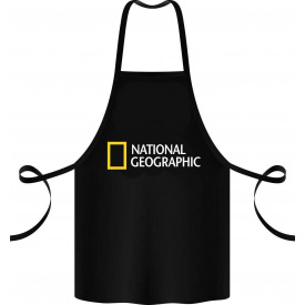 Фартук с принтом Арбуз National geographic 68 см Черный