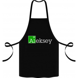 Фартук с принтом Арбуз Aleksey 68 см Черный