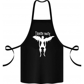 Фартук с принтом Арбуз Desth note 68 см Черный
