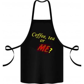 Фартук с принтом Арбуз Coffe, tea or Me 68 см Черный