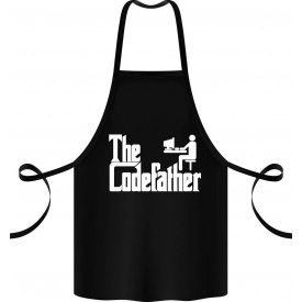 Фартук с принтом Арбуз Codefather 68 см Черный