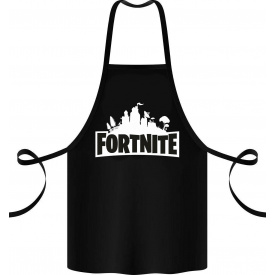 Фартук с принтом Арбуз Fortnite 68 см Черный