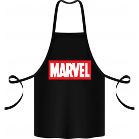 Фартук с принтом Арбуз Marvel 68 см Черный