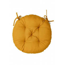 Подушка на стул круглая Прованс Охра 40 см Желтый (7104)