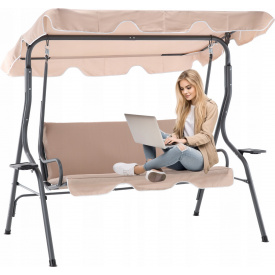 Садовые качели Garden Line VIP 170*110*153см Beige