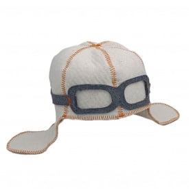 Банная шапка Luxyart "Летчик" One size белый (LA-973)