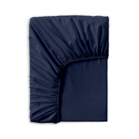 Простыня на резинке в детскую кроватку 60х120 см сатин BLUE Cosas