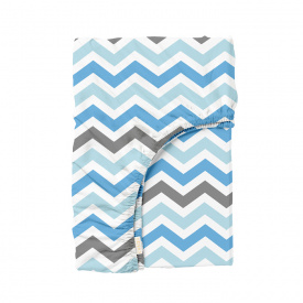 Простыня на резинке 120х200 см ZIGZAG CS3 Cosas синий