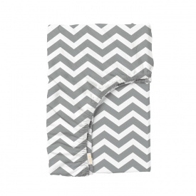 Простыня на резинке 140х200 см ZIGZAG Cosas серый