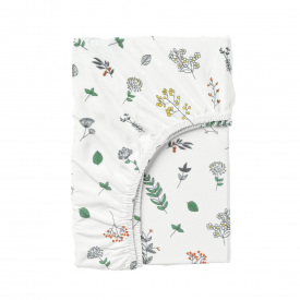 Простыня на резинке 120х200 см FOLIAGE Cosas белый