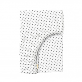 Простыня на резинке 80х160 см GREY DOTS Cosas белый