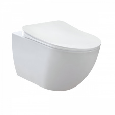 Унитаз подвесной Creavit Free Rim-Off FE322-11CB00E-0000 безободковый, без крышки, белый