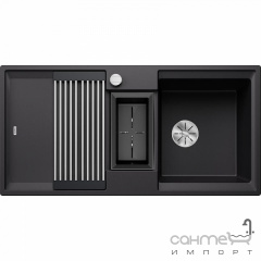 Прямоугольная кухонная мойка на полторы чаши с сушкой Blanco Adira 6 S Silgranit 527607 серый беж Измаил