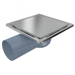 Трап сливной VALTEMO INOX TRENDY 15Х15 d50 горизонтальный Чернівці