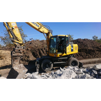 Оренда екскаватора повноповоротного Komatsu PW180