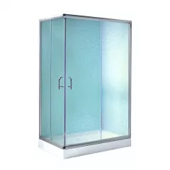 Душевая кабина Lidz Wawel SC100x80.SAT.LOW.FR стекло Frost 5мм + поддон Lidz Kapielka ST100x80х14 Суми