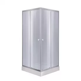 Душевая кабина Lidz Wawel SC90x90.SAT.LOW.GR стекло тонированное 4мм + поддон Lidz Kapielka ST90x90х14
