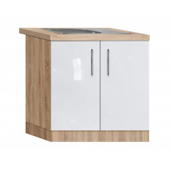 Тумба-мойка с врезной мойкой МДФ 900 МАКСИ МЕБЕЛЬ Дуб сонома/Белый (5103458) Полтава