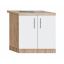 Тумба-мойка с врезной мойкой 1000 МАКСИ МЕБЕЛЬ Дуб сонома/Белый (5103399) Цумань