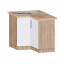 Тумба угловая кухонная №2 с врезной мойкой МАКСИ МЕБЕЛЬ Дуб сонома/Белый (5103421) Киев