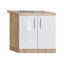 Тумба-мойка с врезной мойкой МДФ 800 МАКСИ МЕБЕЛЬ Дуб сонома/Белый (5103439) Якимівка