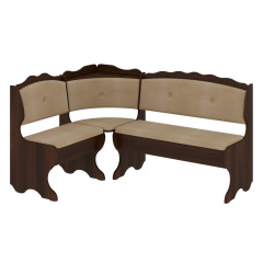 Кухонний куточок GourmetGrove-1 (тканина, браун торонто + горіх, 150х110 см) Курінь