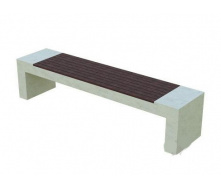 Лавка парковая Loft Bench Wood travertine 2 м