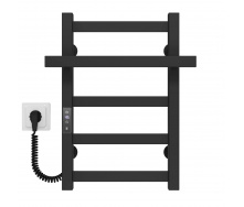 Полотенцесушитель электрический Nicolе П5 400х500 Deffi Черный JD04 (A.NI.50.40.5.E.B.L.2)