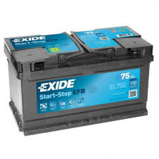 Автомобільний акумулятор EXIDE START-STOP EFB 75A (EL752)