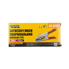 Зажим массы сварочный MASTERTOOL American type 300 А (резиновые ручки) 81-0116 Чернігів