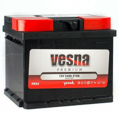 Аккумулятор автомобильный Vesna 54 Ah/12V Premium Euro (415 254) Стрый