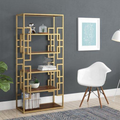 Стеллаж для хранения в стиле LOFT Золотой (NS-1839) Киев