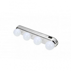 Лампа 4 LED Studio Glow на присосках для зеркала светодиодная лампа для макияжа Silver (kz206-hbr) Київ