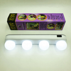 Лампа 4 LED Studio Glow на присосках для зеркала светодиодная лампа для макияжа Silver (kz206-hbr) Київ