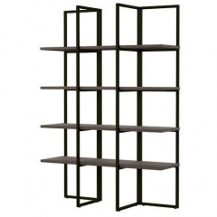 Стеллаж для хранения в стиле LOFT Черный (NS-1834) Черкаси