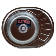 Мойка кухонная из нержавеющей стали Platinum 5745 ПОЛИРОВКА 08 / 180 Умань