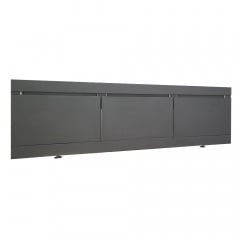 Пластиковый экран с откидными дверцами Mikola-M Креатив-Лями 3190 touch 190 см Черный матовый Виноградів